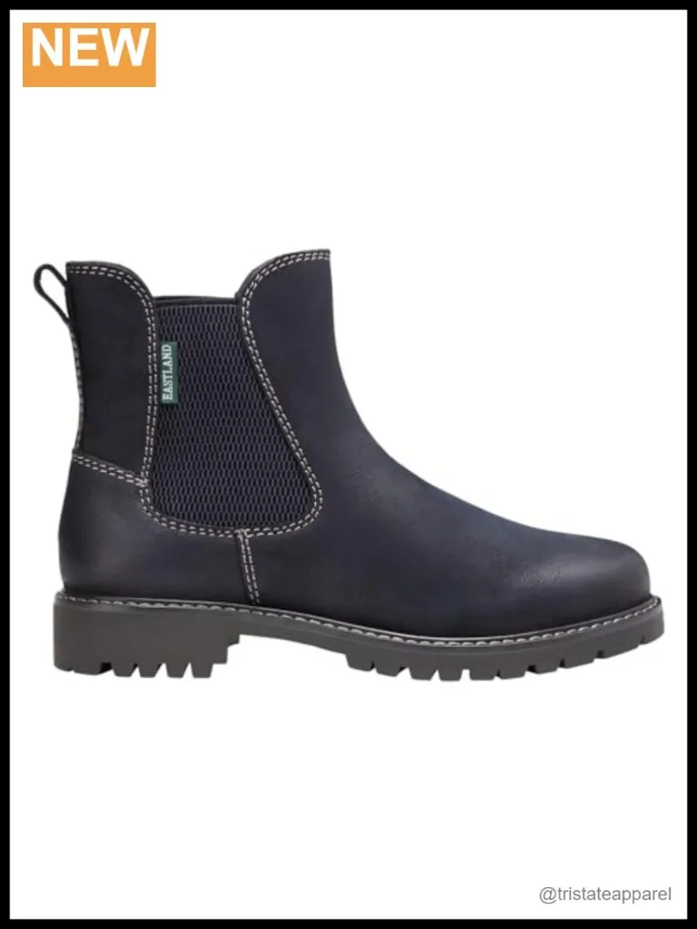 Eastland Women's Ida Chelsea Boots Ankle Booties Leather Water-Resistant Pull-On